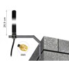 Antena LTE UMTS GSM SMA męska 3 dBi wielokierunkowa stała z kablem RG-58 3 m montaż na ścianie zewnętrzna czarna Delock 89529