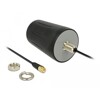 Antena WLAN SMA 802.11 b/g/n 2 dBi 3 m RG-174 wszechkierunkowa stała montaż dachowy zewnętrzna czarna Delock 89534