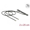 Antena podwójna WLAN WiFi 6 Dual Band 2 x męskie złącze I-PEX MHF 4L 5 dBi płytka drukowana PCB 2 x 25 cm wewnętrzna samoprzylep