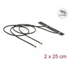 Antena podwójna WLAN WiFi 6 Dual Band 2 x męskie złącze I-PEX MHF 4L 5 dBi płytka drukowana PCB 2 x 25 cm wewnętrzna samoprzylep