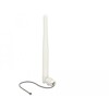 Antena WLAN 802.11 b/g/n I-PEX MHF I męska 3 dBi wielokierunkowa 1.13 12 cm elastyczna clip biała Delock 89619