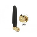 Antena LTE męska SMA wielokierunkowa 90° 2 dBi nieruchoma czarna Delock 89623