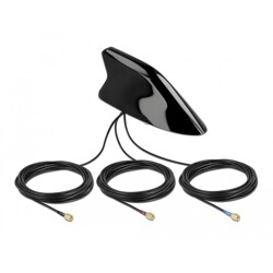 Antena płetwa rekina do LTE + WLAN + GNSS wielopasmowa Delock 90052