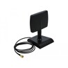 Antena RP-SMA męska 4 - 6 dBi WLAN WiFi 6 kierunkowa z magnetyczną podstawką i złączem wychylanym Delock 90297