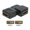 Adapter HDMI-A gniazdo do HDMI-A gniazdo kątowy 90° lewo kątowy Delock 65078