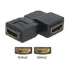 Adapter HDMI-A gniazdo do HDMI-A gniazdo kątowy 90° lewo kątowy Delock 65078