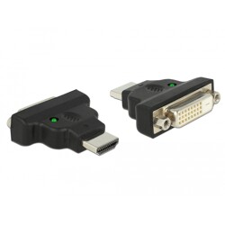 Adapter HDMI męski (M) DVI-D 25 pin żeński (F) z dioda LED Delock 65020