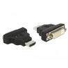 Adapter HDMI męski (M) DVI-D 25 pin żeński (F) z dioda LED Delock 65020