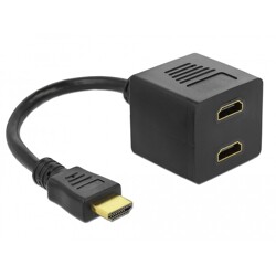 Przewód połączeniowy HDMI wtyk do 2x HDMI gniazdo Delock 65056