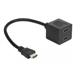 Przewód połączeniowy HDMI wtyk do 2x High Speed HDMI Ethernet gniazdo Delock 65226