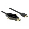 Kabel do monitora 3w1 USB-C /  DisplayPort / mini DisplayPort 4K 60Hz Delock 85974