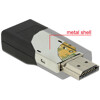 Adapter HDMI męski do VGA żeński czarny Delock 65655