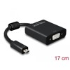 Adapter HDMI Micro-D męski do VGA żeński z funkcją audio czarny Delock 65558