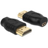 Adapter HDMI Micro-D żeńskie do HDMI-A męski Delock 65507