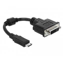 Adapter HDMI Mini-C męski do DVI 24+5 żeński 20cm Delock 65564
