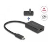Adapter HDMI żeński na USB typu C męski (DP Alt Mode) 4K z PD 100 W Delock 61058