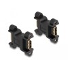 Adapter HDMI żeński na żeński ze złączem śrubowym Delock 66068