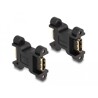 Adapter HDMI żeński na żeński ze złączem śrubowym Delock 66068