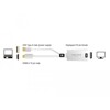 Adapter HDMI-A męski do gniazdo DisplayPort 1.2 żeński biały Delock 62496