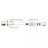 Adapter HDMI-A męski do gniazdo DisplayPort 1.2 żeński biały Delock 62496