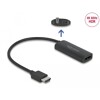 Adapter HDMI-A męski do gniazdo DisplayPort żeński czarny Delock 63206