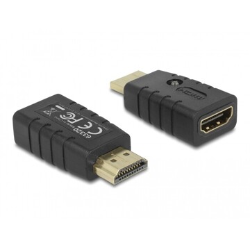 Adapter HDMI-A męski do HDMI-A żeński Emulator EDID Delock 63320