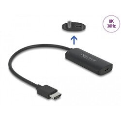 Adapter HDMI-A męski do USB typu C żeński czarny Delock 64212