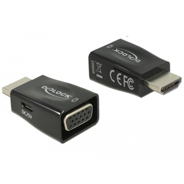 Adapter HDMI-A męski do VGA żeński Delock 65902