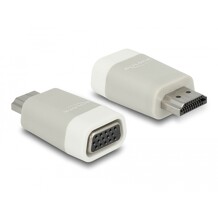 Adapter HDMI (M) VGA 15pin żeński (F) 15cm Delock 65472
