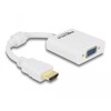 Adapter HDMI-A męski do VGA żeński biały Delock 65346