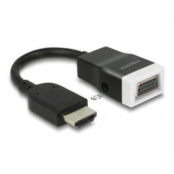 Adapter HDMI-A męski do VGA żeński z funkcją audio Delock 65587