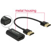 Adapter HDMI-A wtyk męski do VGA żeński metalowa obudowa 15cm Delock 65667