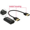 Adapter HDMI-A wtyk męski do VGA żeński metalowa obudowa 15cm Delock 65667