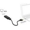 Adapter HDMI-A wtyk męski do VGA żeński metalowa obudowa 15cm Delock 65667
