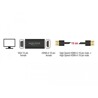 Adapter HDMI-A wtyk męski do VGA żeński metalowa obudowa 15cm Delock 65667