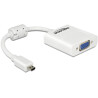 Adapter HDMI-micro D męski do VGA żeński biały Delock 65347
