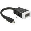 Adapter HDMI-micro D męski do VGA żeński z funkcją audio Delock 65589