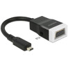 Adapter HDMI-micro D męski do VGA żeński z funkcją audio Delock 65589