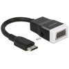 Adapter HDMI-mini C męski do VGA żeński z funkcją audio Delock 65588