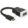 Adapter HDMI-mini C męski do VGA żeński z funkcją audio Delock 65588