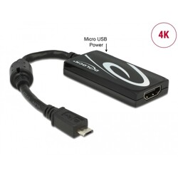Adapter MHL 3.0 do HDMI High Speed 4K Ultra-HD oraz RCP Premium Delock 65643