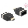 Adapter samochodowy HDMI, żeński HDMI-E do męskiego HDMI-A 4K 60Hz Delock 65963