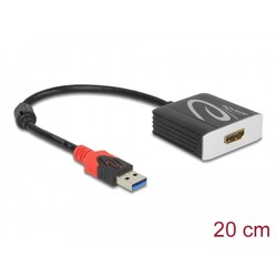 Adapter SuperSpeed USB 5Gbps Typ-A męski - HDMI, wtyk żeński Delock 62736