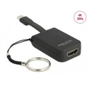 Adapter USB typu C do HDMI (DP Alt Mode) 4K 30Hz - Key Chain Delock 63942