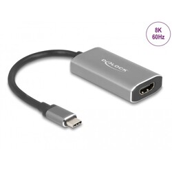Adapter USB typu C do HDMI (DP Alt Mode) 8K z funkcją HDR Delock 62632