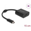 Adapter USB typu C do HDMI (DP Alt Mode) 8K z funkcją HDR czarny Delock 64175