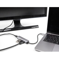 Adapter USB typu C do HDMI 4K 60Hz z USB Typ-A i USB typu C Data + PD 92 W Delock 61060