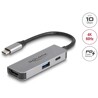 Adapter USB typu C do HDMI 4K 60Hz z USB Typ-A i USB typu C PD 95 W Delock 61063