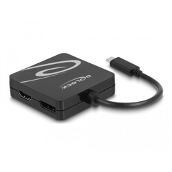 Adapter USB typu C do portów VGA, DVI, HDMI-Albo gniazdo DisplayPort Delock 63129 Adapter USB typu C do portów VGA, DVI, HDMI-Albo gniazdo DisplayPort Delock 63129
