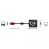 Adapter USB typu C męski do HDMI żeński (DP Alt Mode) 4K 30Hz Delock 62999